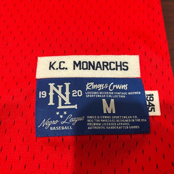 Rings & Crowns, Negro League Baseball Jersey, Kansas City Monarchs - Picture 3 of 11